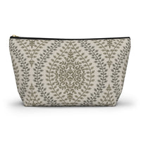 Mumbai Lace Accessory Pouch w T-bottom in Brown